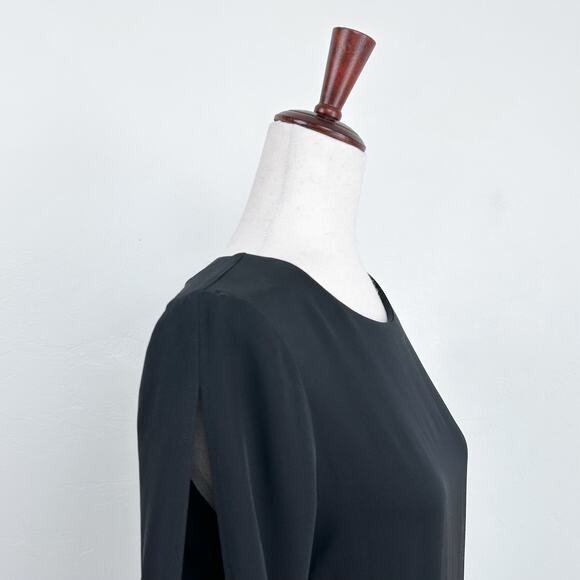 Theory Grainne 100% Silk Button Back Shift Dress - Picture 7 of 13